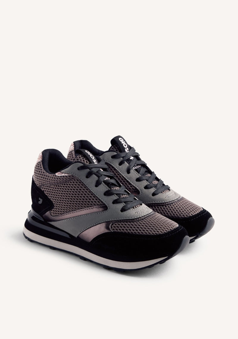 ZAPATILLAS PIEL Y REJILLA CUÑA KEEWATIN