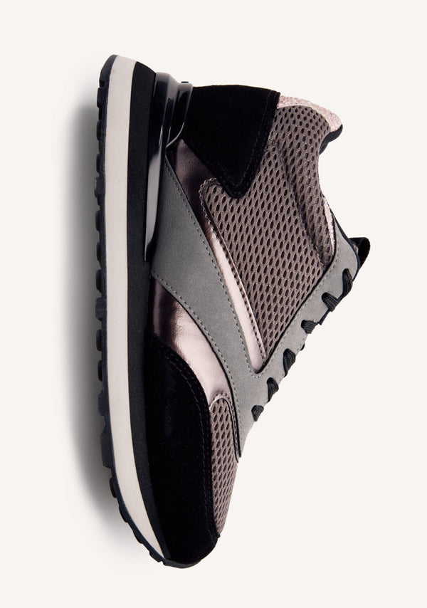 ZAPATILLAS PIEL Y REJILLA CUÑA KEEWATIN