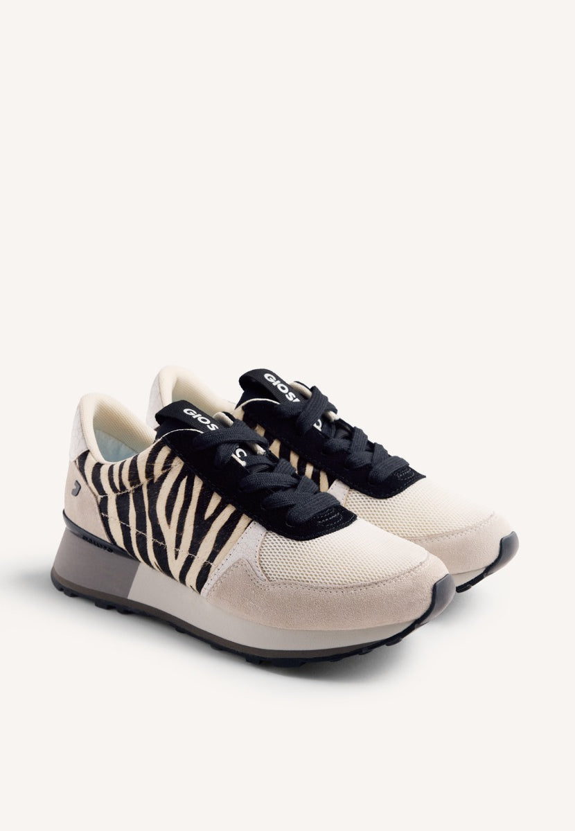 ANIMAL PRINT LEATHER SNEAKERS CHESANING