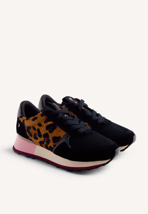 ANIMAL PRINT LEATHER SNEAKERS CHESANING