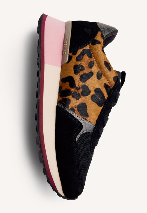 ANIMAL PRINT LEATHER SNEAKERS CHESANING