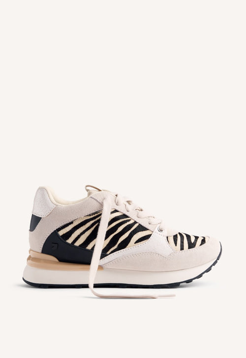 WEDGE ANIMAL PRINT LEATHER SNEAKERS BARODA