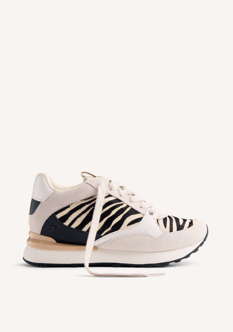 WEDGE ANIMAL PRINT LEATHER SNEAKERS BARODA