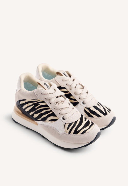 WEDGE ANIMAL PRINT LEATHER SNEAKERS BARODA