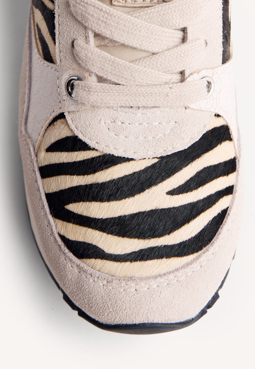 WEDGE ANIMAL PRINT LEATHER SNEAKERS BARODA