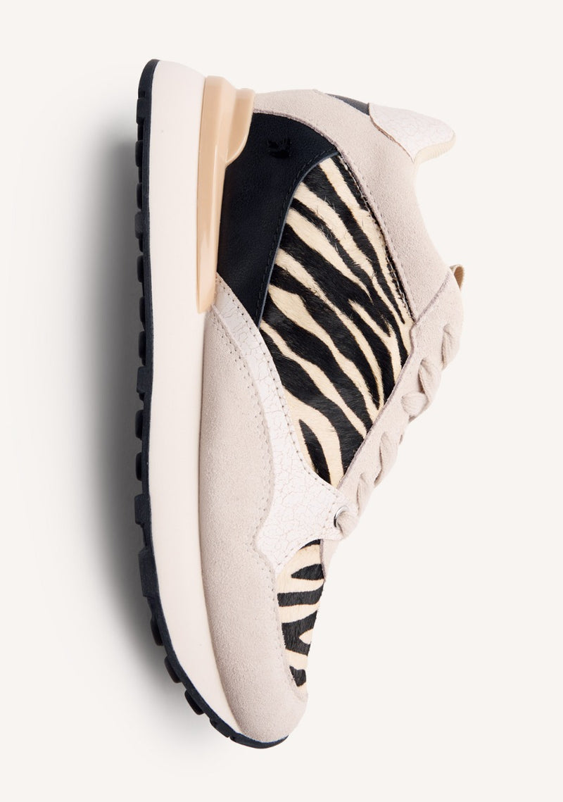 WEDGE ANIMAL PRINT LEATHER SNEAKERS BARODA