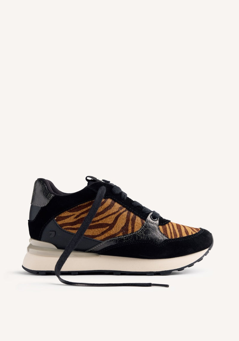 ZAPATILLAS PIEL ESTAMPADO ANIMAL CUÑA BARODA