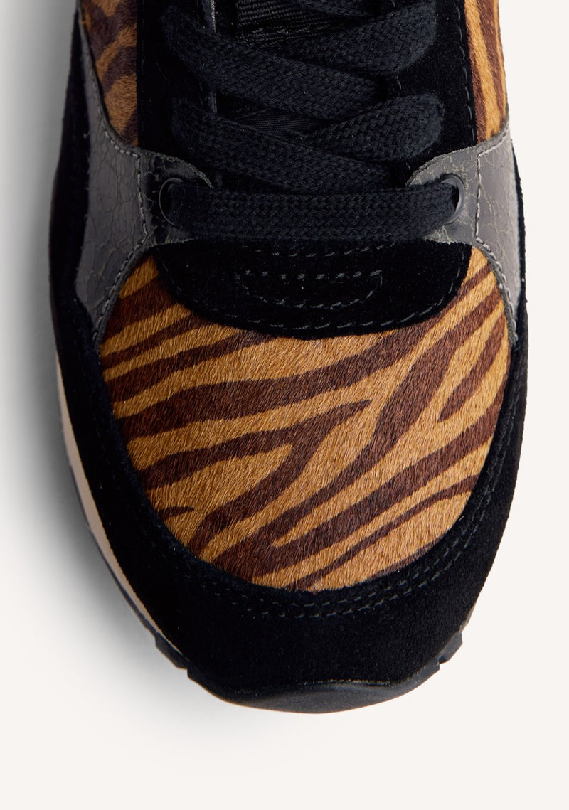 ZAPATILLAS PIEL ESTAMPADO ANIMAL CUÑA BARODA