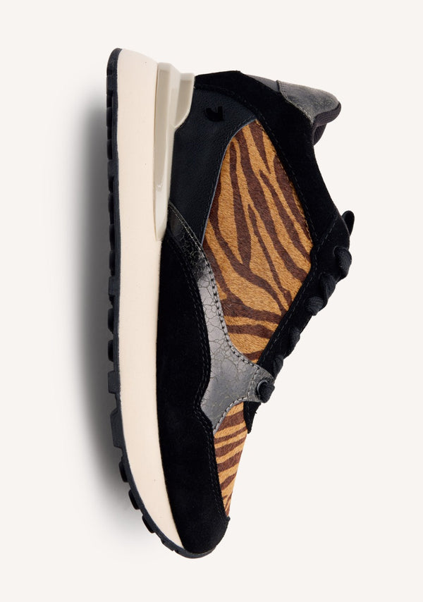 ZAPATILLAS PIEL ESTAMPADO ANIMAL CUÑA BARODA