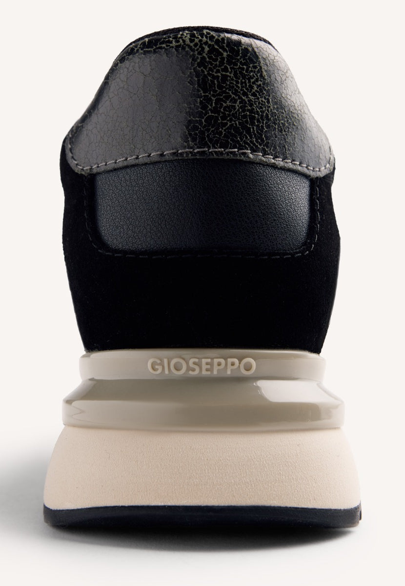 WEDGE ANIMAL PRINT LEATHER SNEAKERS BARODA