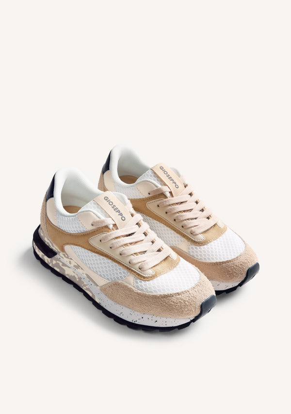 LEATHER AND MESH SNEAKERS DUNDAS