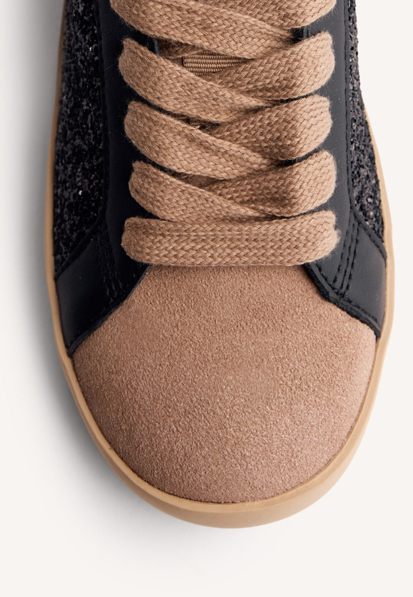 ZAPATILLAS PIEL Y BRILLO CUÑA FALKIRK