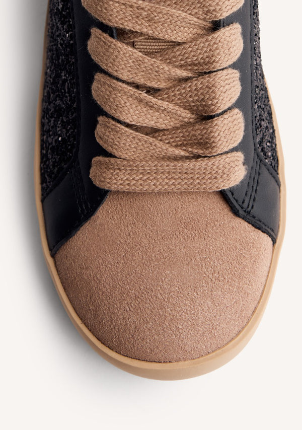 ZAPATILLAS PIEL Y BRILLO CUÑA FALKIRK