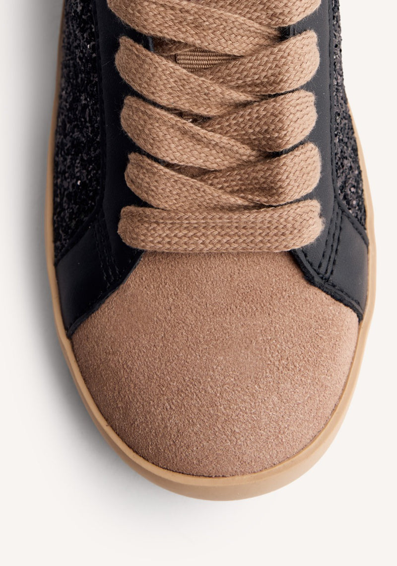ZAPATILLAS PIEL Y BRILLO CUÑA FALKIRK