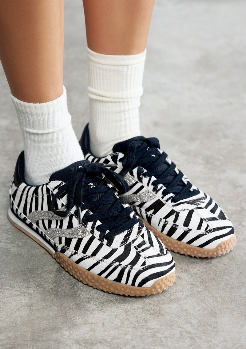 ANIMAL PRINT LEATHER SNEAKERS HALSTAD
