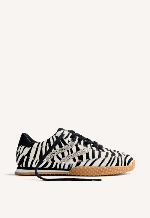 ANIMAL PRINT LEATHER SNEAKERS HALSTAD