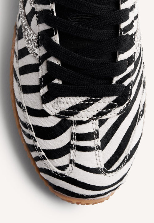 ANIMAL PRINT LEATHER SNEAKERS HALSTAD