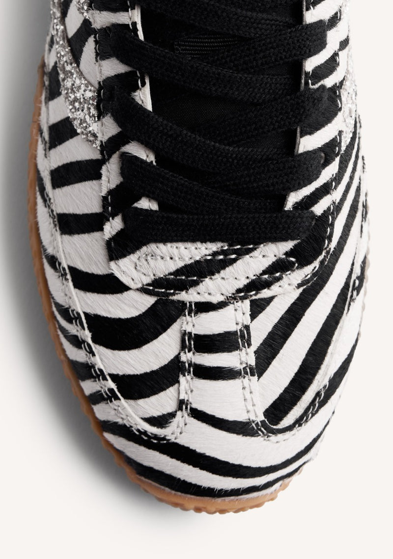 ANIMAL PRINT LEATHER SNEAKERS HALSTAD