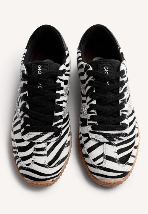ANIMAL PRINT LEATHER SNEAKERS HALSTAD