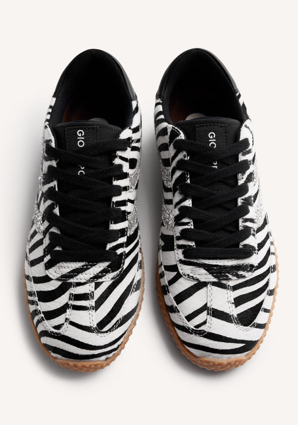 ANIMAL PRINT LEATHER SNEAKERS HALSTAD