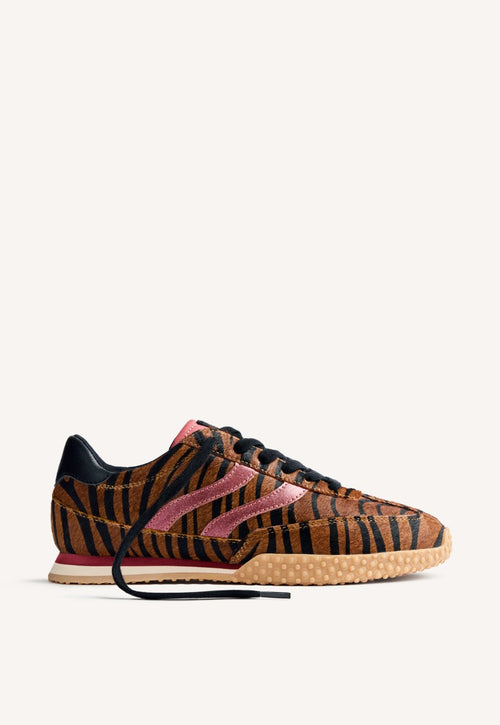 ANIMAL PRINT LEATHER SNEAKERS HALSTAD