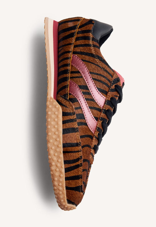 ANIMAL PRINT LEATHER SNEAKERS HALSTAD
