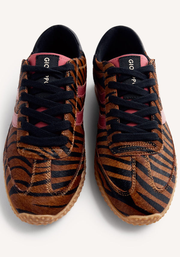ZAPATILLAS PIEL ESTAMPADO ANIMAL HALSTAD
