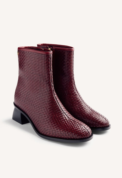 BOTTINES CUIR TRESSÉ BEXLEY