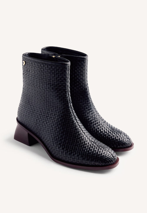 BRAIDED LEATHER BOOTS BEXLEY