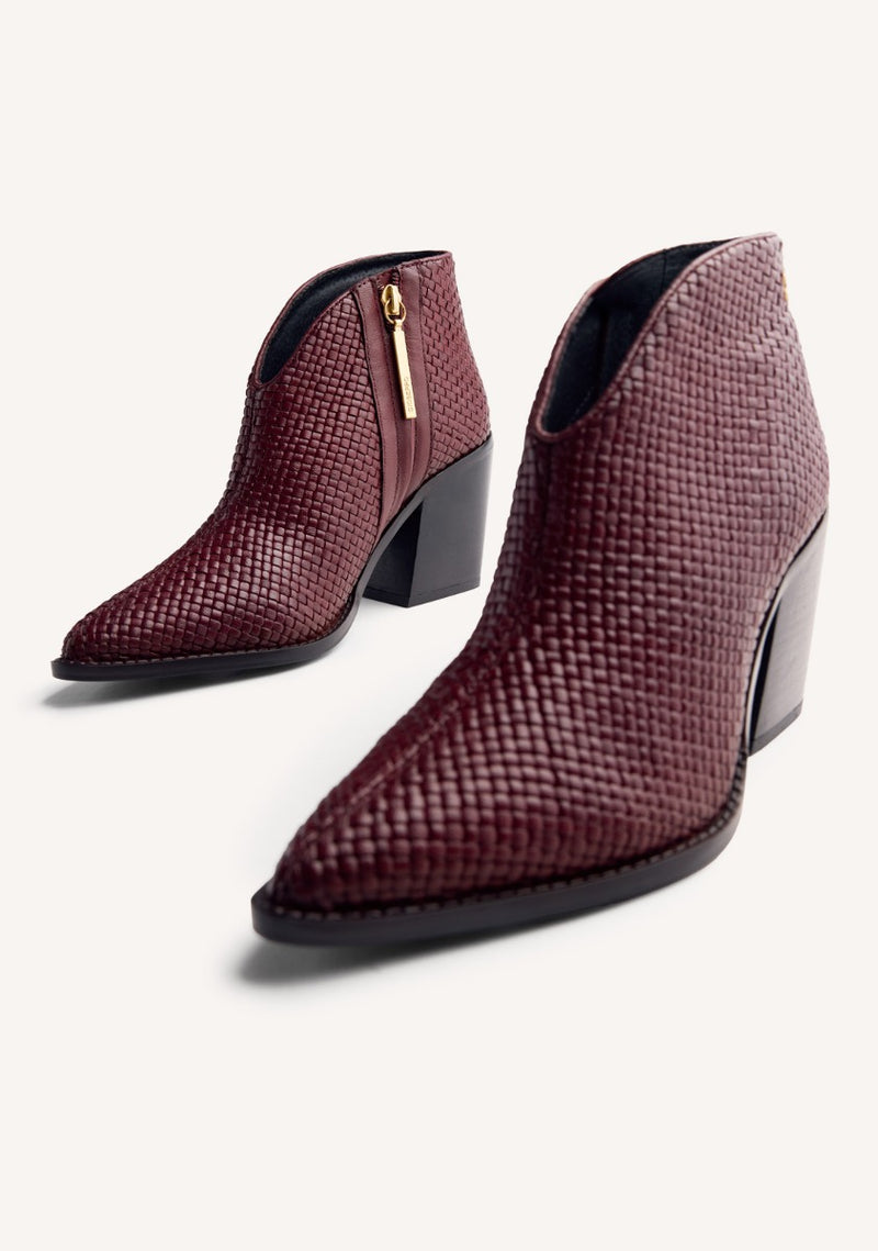 BOTINES PIEL TRENZADA  ERHARD