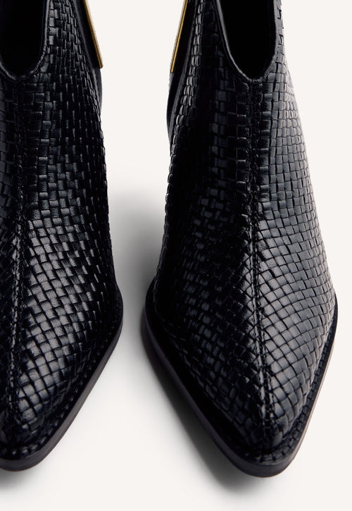 BRAIDED LEATHER BOOTS ERHARD