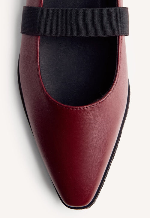 LEATHER BALLET FLATS LONSDALE