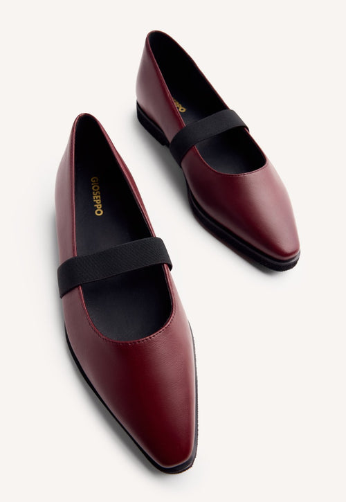 LEATHER BALLET FLATS LONSDALE
