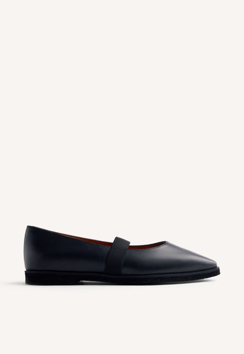 LEATHER BALLET FLATS LONSDALE