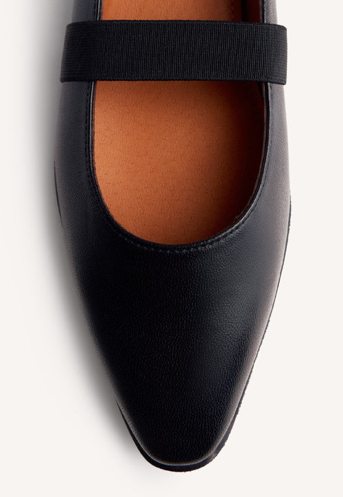 LEATHER BALLET FLATS LONSDALE