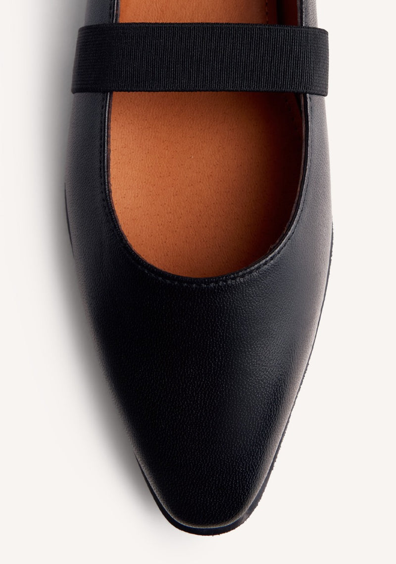 LEATHER BALLET FLATS LONSDALE