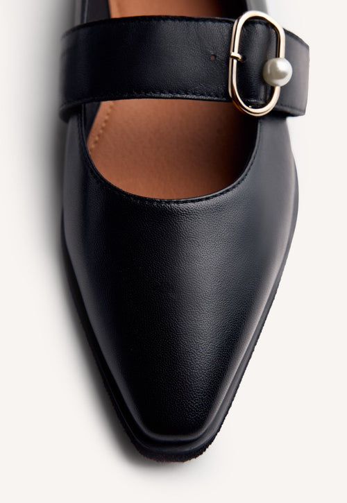 PEARL LEATHER BALLET FLATS ARVESON