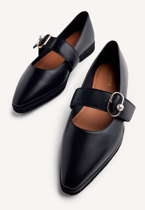 PEARL LEATHER BALLET FLATS ARVESON