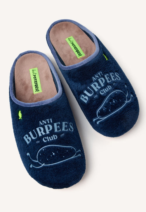 FUR HOUSE SLIPPERS PHRASE TRIMONT