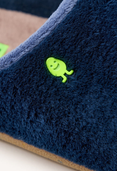 FUR HOUSE SLIPPERS PHRASE TRIMONT