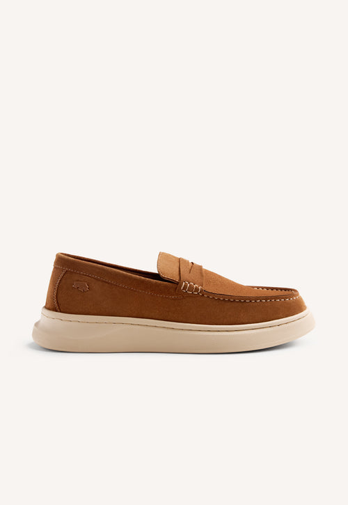 PLATFORM LEATHER LOAFERS HUBBELL