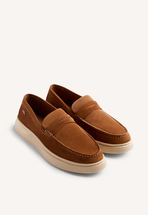 PLATFORM LEATHER LOAFERS HUBBELL