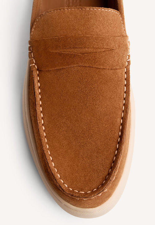 PLATFORM LEATHER LOAFERS HUBBELL