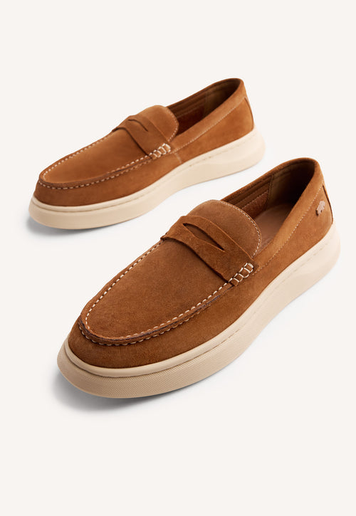 PLATFORM LEATHER LOAFERS HUBBELL
