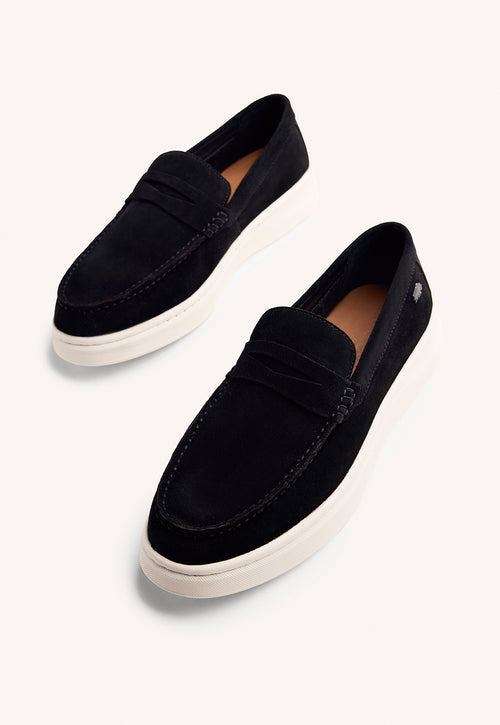 PLATFORM LEATHER LOAFERS HUBBELL