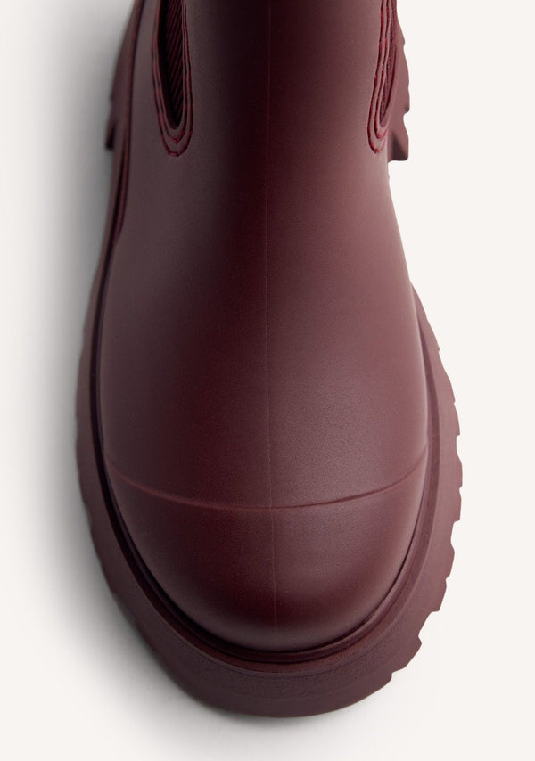 PLATFORM RAIN ANKLE BOOTS BELDING