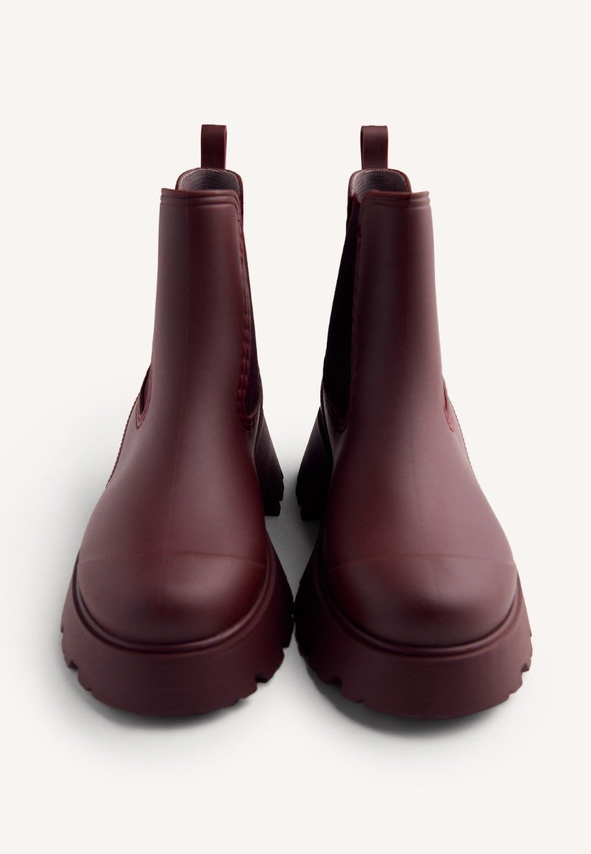 PLATFORM RAIN ANKLE BOOTS BELDING