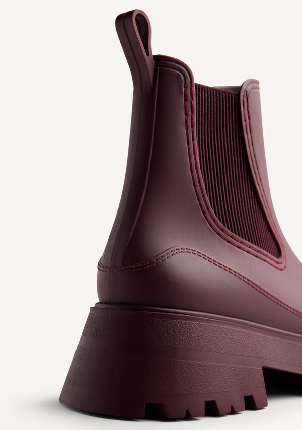 PLATFORM RAIN ANKLE BOOTS BELDING