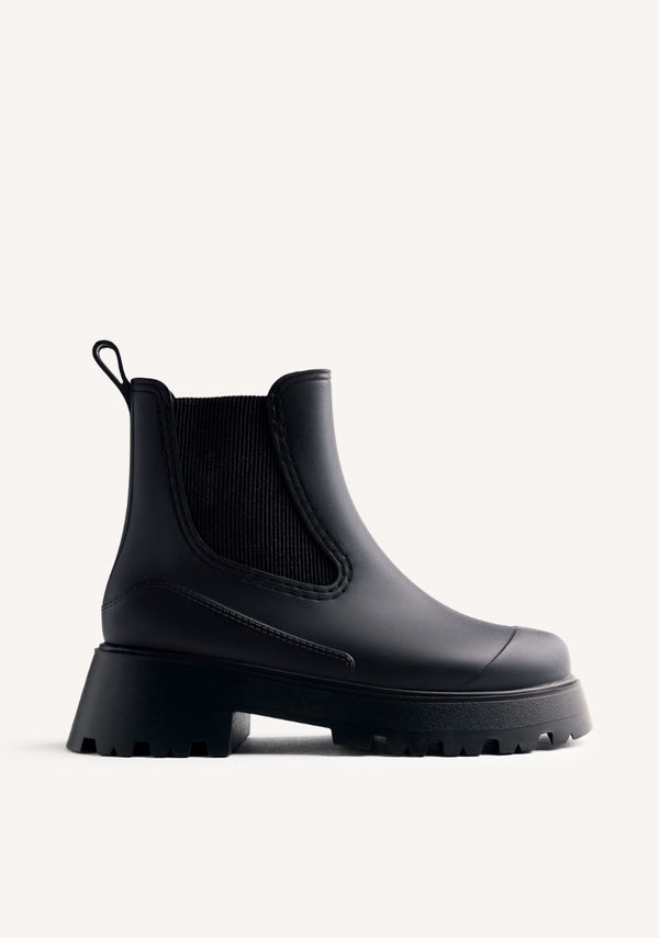 PLATFORM RAIN ANKLE BOOTS BELDING
