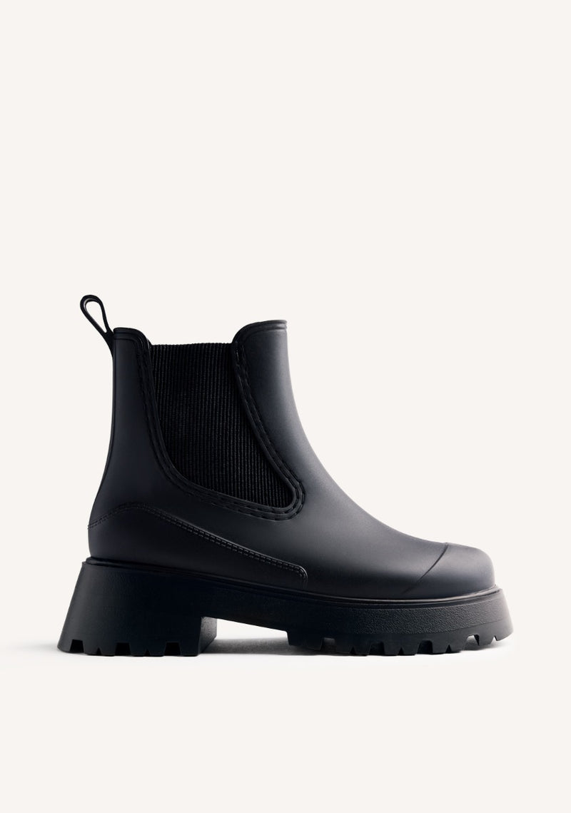 PLATFORM RAIN ANKLE BOOTS BELDING